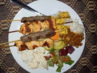 Evening Red Dunes Desert Safari With BBQ Dinner dinner plate.jpg